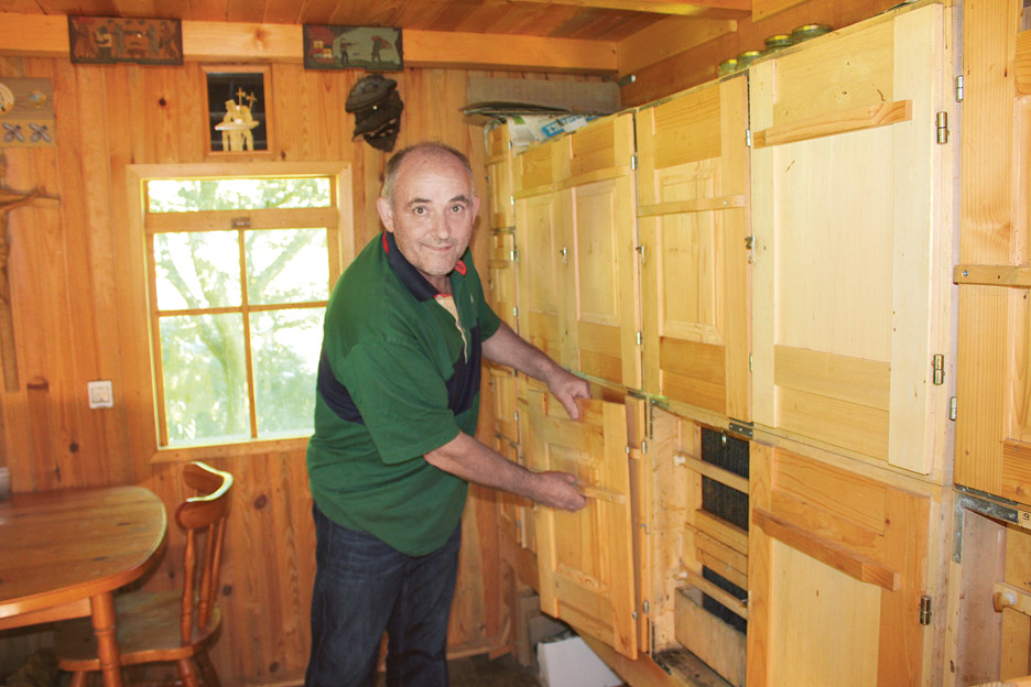 Tradicionalni slovenski čebelnjak je v celoti lesen.